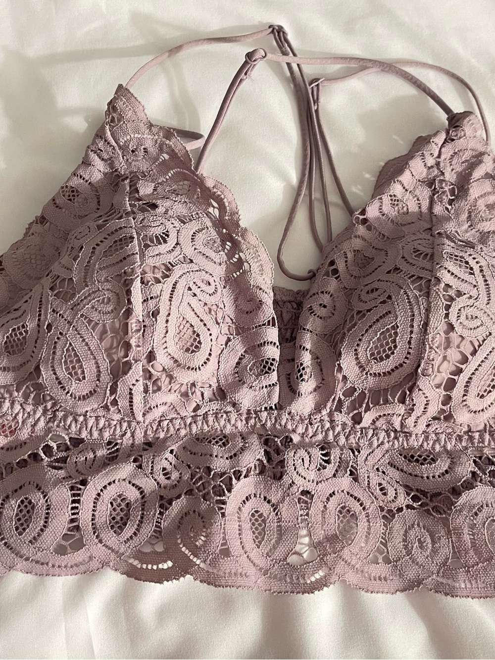 Victoria's Secret Lace Bralette - Mauve Pink